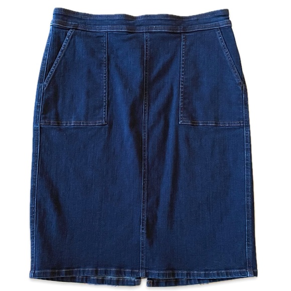 Lands’ End Denim Skirt - Picture 1 of 5